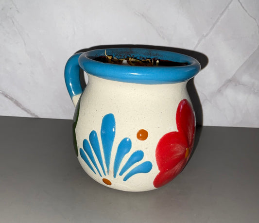 Ponchero Flor Azul