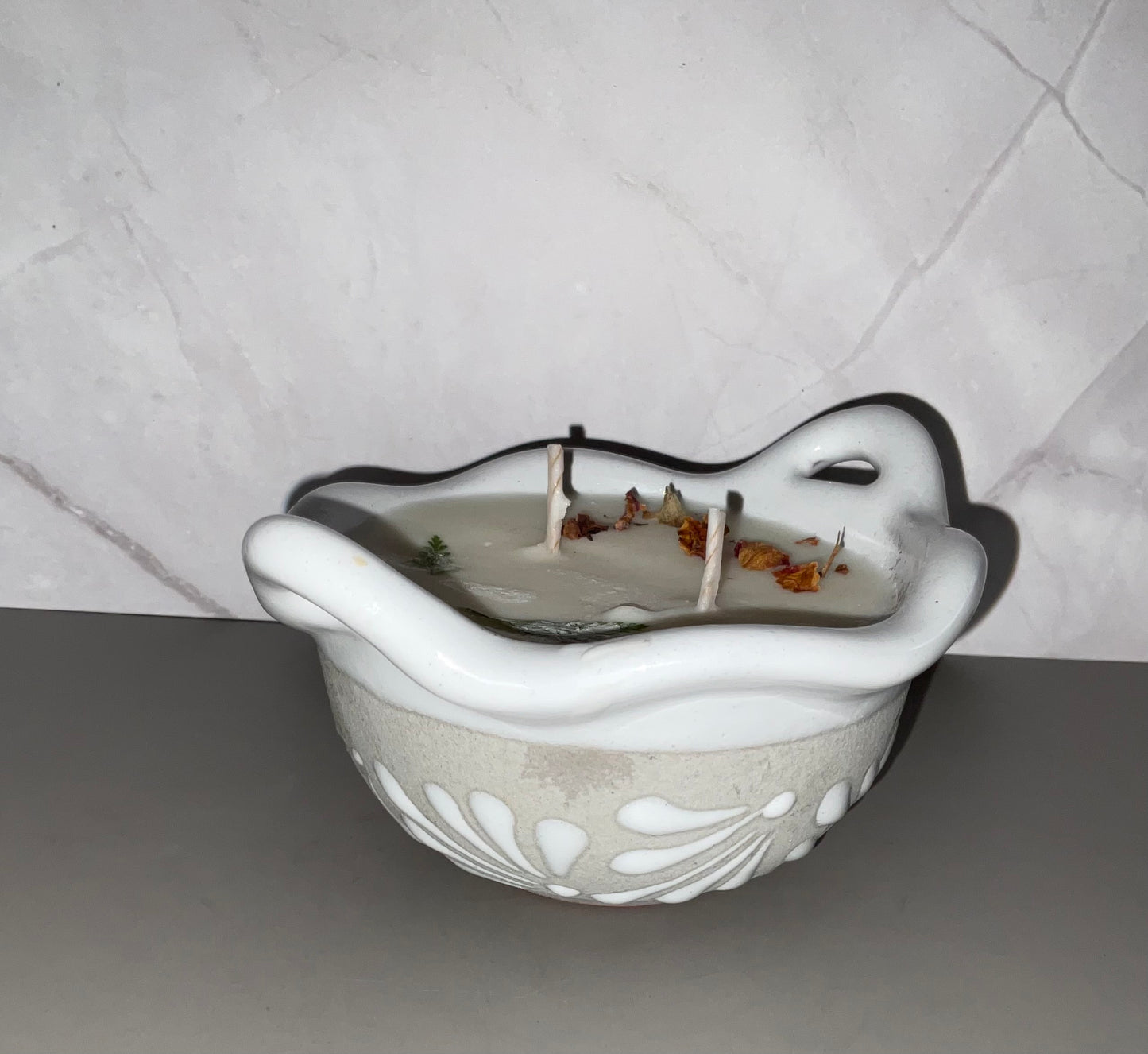 Cazuelita Engobe Blanca